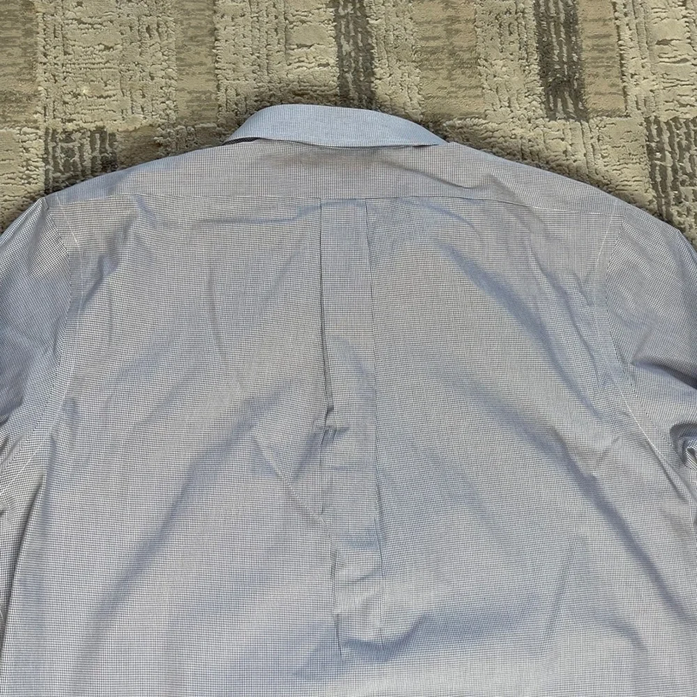 Brooks Brothers Regent Fit Non Iron All Cotton‎ Gingham Dress Shirt Mens 17 2/3